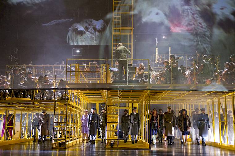 Die Soldaten,Bernd Alois Zimmermann,Calixto Bieito,Chor der Oper Zürich. Foto: Monika Rittershaus